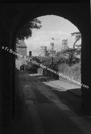 LISMORE CASTLE  APPROACH THROUGH ARCHWAY